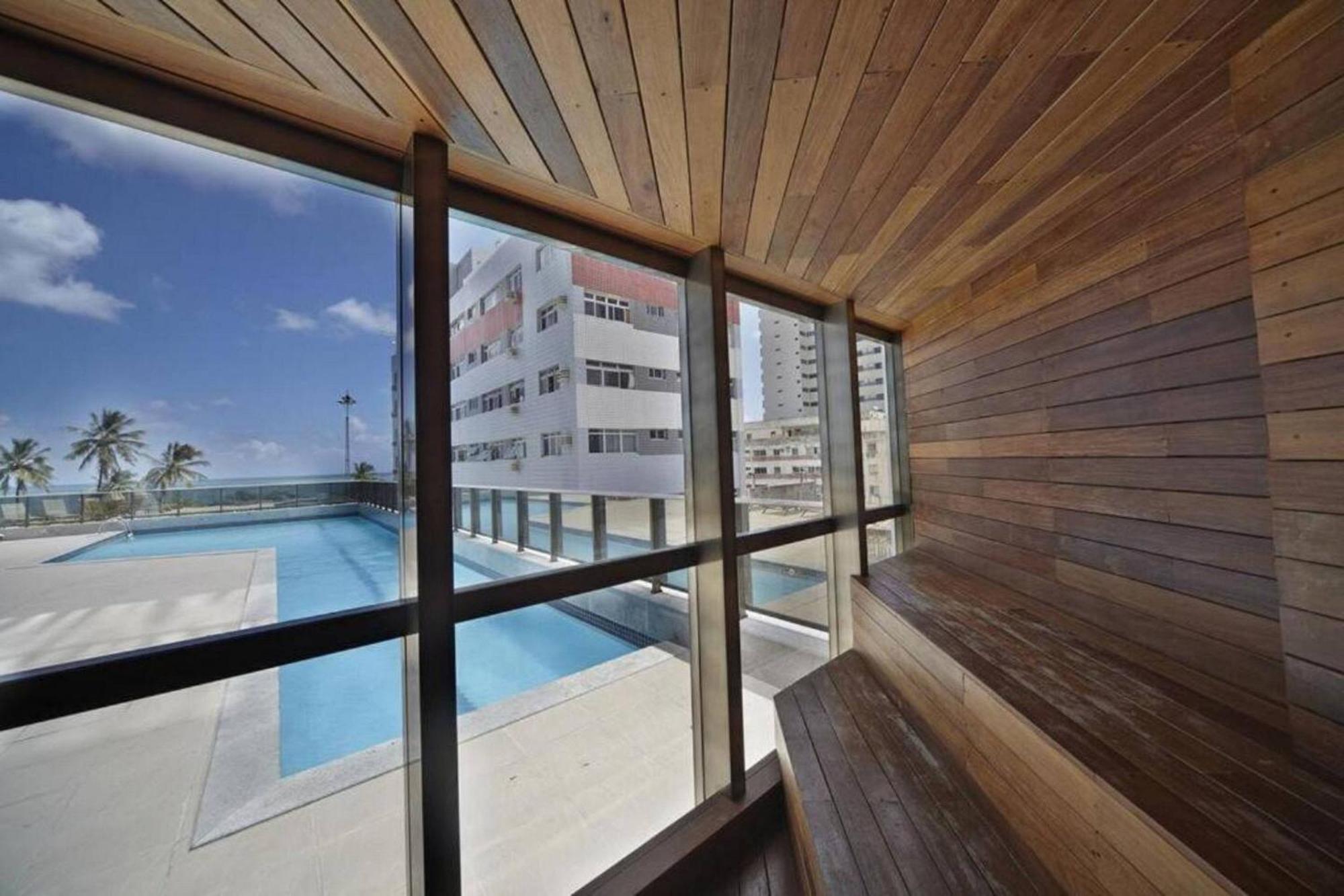Flat Beira Mar Academia Piscina Boa Viagem Recife - Com Cafe Da Manha Opcional Lägenhet Exteriör bild