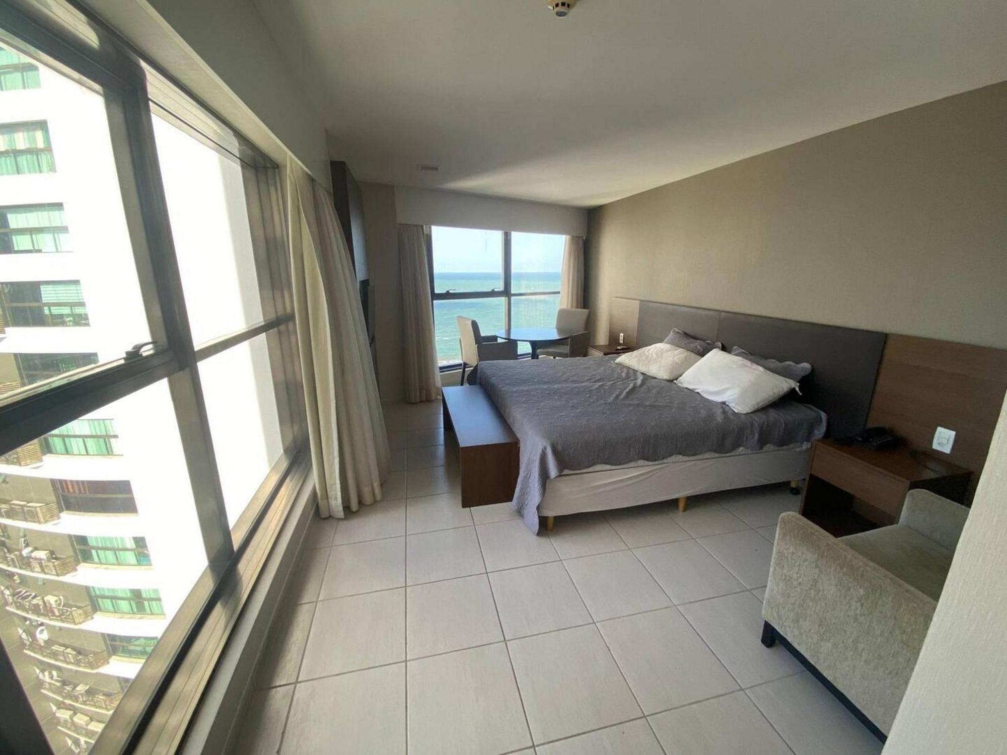 Flat Beira Mar Academia Piscina Boa Viagem Recife - Com Cafe Da Manha Opcional Lägenhet Exteriör bild